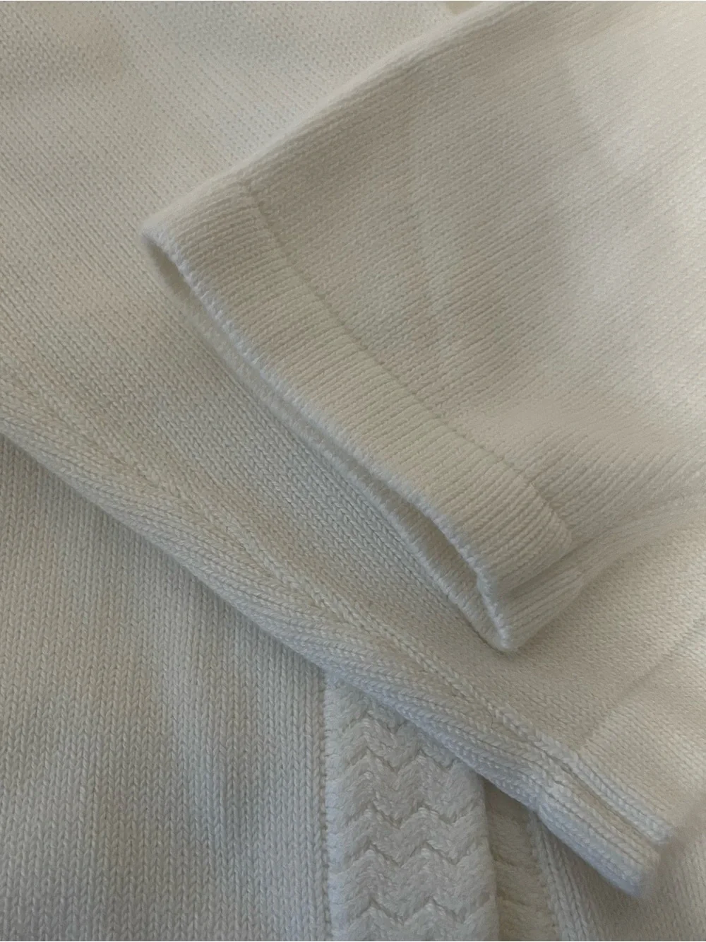 J. Crew White Crewneck Cardigan with Gold Buttons